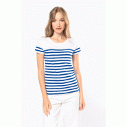 T-shirt marin col rond Bio femme -  Réf: K3034