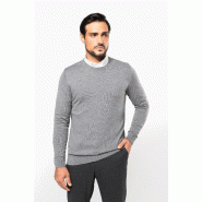 Pull Supima col rond homme -  Réf: PK900