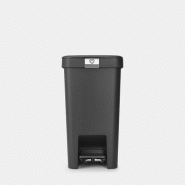 Poubelle à pédale StepUp 16 litres Dark Grey - Tri organisé et hygiénique - Brabantia