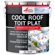 Peinture toiture Coolroof ARCAREFLECT AQUASTOP - résistant à la chaleur et à la stagnation d'eau