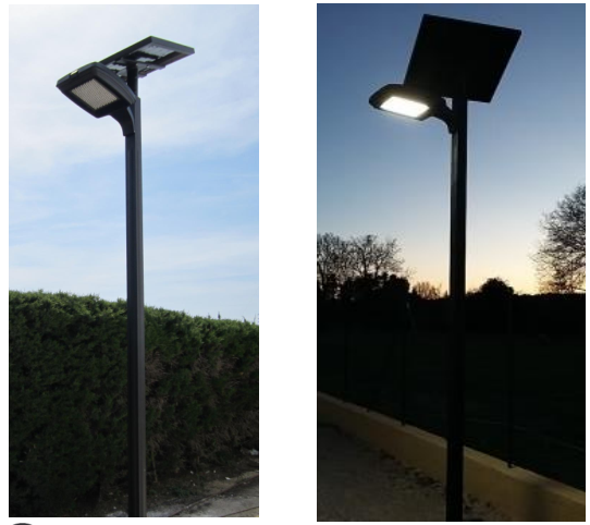 Lampadaire Urbain Solaire Le Hcpl Led W Lm En Acier Galvanis Devis Sous H