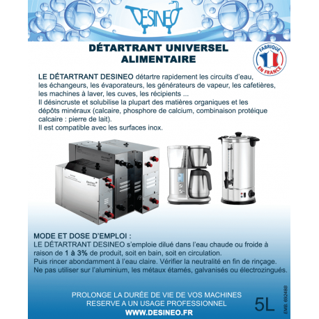 D Tartrant Professionnel 5 Litres Alimentaire Polyvalent Universel Pour