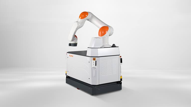 Cobot mobile autonome pour l'environnement industriel - Capacité de charge 11 ou 15 kg, vitesse max. 1,5 m/s - KMR iisy de KUKA_0