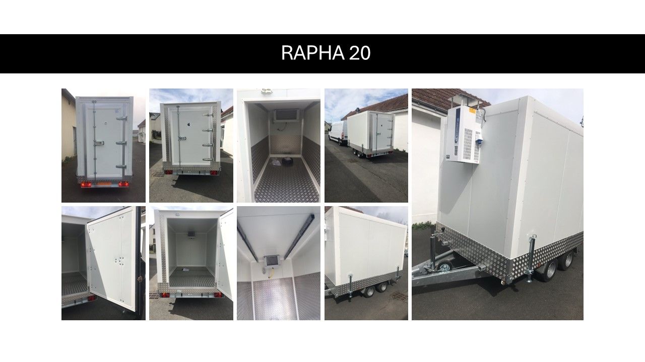 Remorque frigorifique double essieu 2x1350kg - RAPHA 20_0