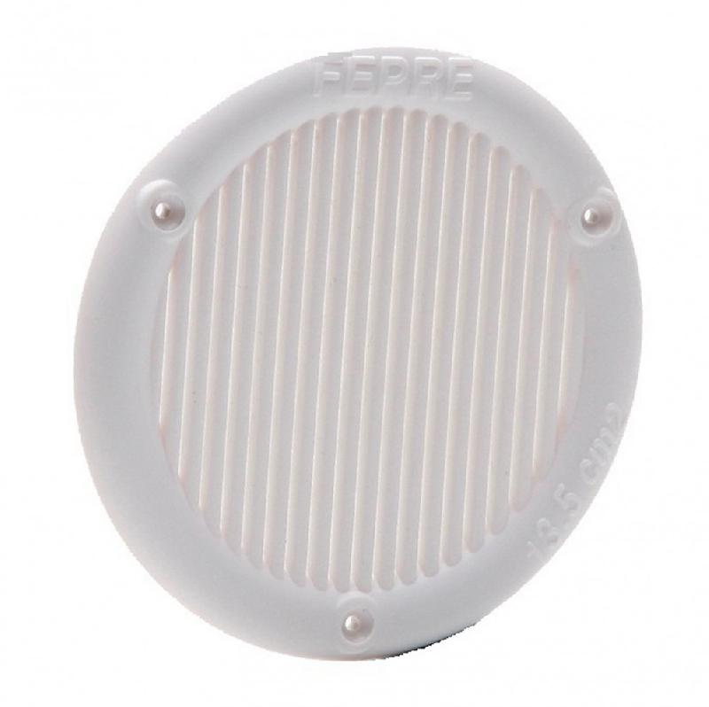 Centrale Brico Grille d'aération aluminium naturel Diam.12.5 cm