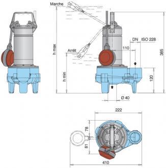 Pompe submersible CALPEDA GXRM 9 SG sans flotteur