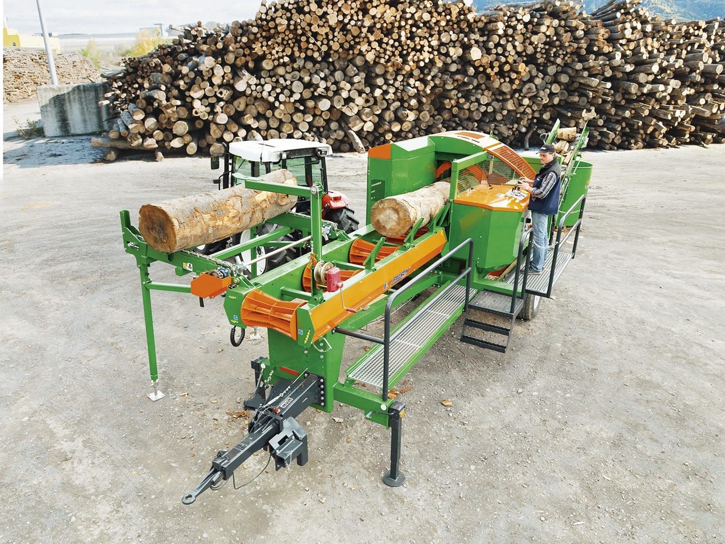 Combiné à bois de chauffage spaltfix k-540 multi - posch - diamètre de