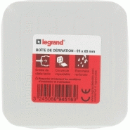 Legrand - Boîte de dérivation étanche IP55 - 65x65x40 - 092005