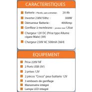 Station d'énergie portable MECAFER New Avanty multifonctions