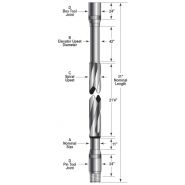 Tube Forage PVC 144.6/160 crépiné 1mm A visser longueur 3ml