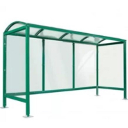 Abri Bus Viareggio - Profil en acier galvanisé 2,5 mm - Polycarbonate alvéolaire anti-UV