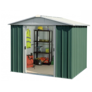 Abri de jardin en métal vert 5,25m² avec kit d'ancrage inclus- YARDMASTER - Référence 87GEYZ