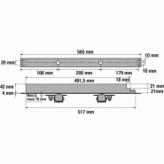 Verrou en applique - à bouton - pour porte de garage - Cyclop 7600