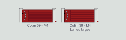 Portail coulissant à rail cotim 39 / droit / semi-ajouré / en aluminium_0