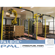 Robot palettiseur déplaçable - 6 axes - 6600 x 3200 x h2500mm - PALBOX