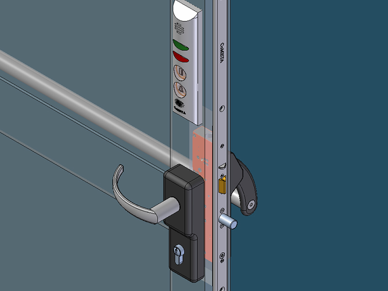 Co306 serrure  de  s curit  pour porte issue  de  secours 