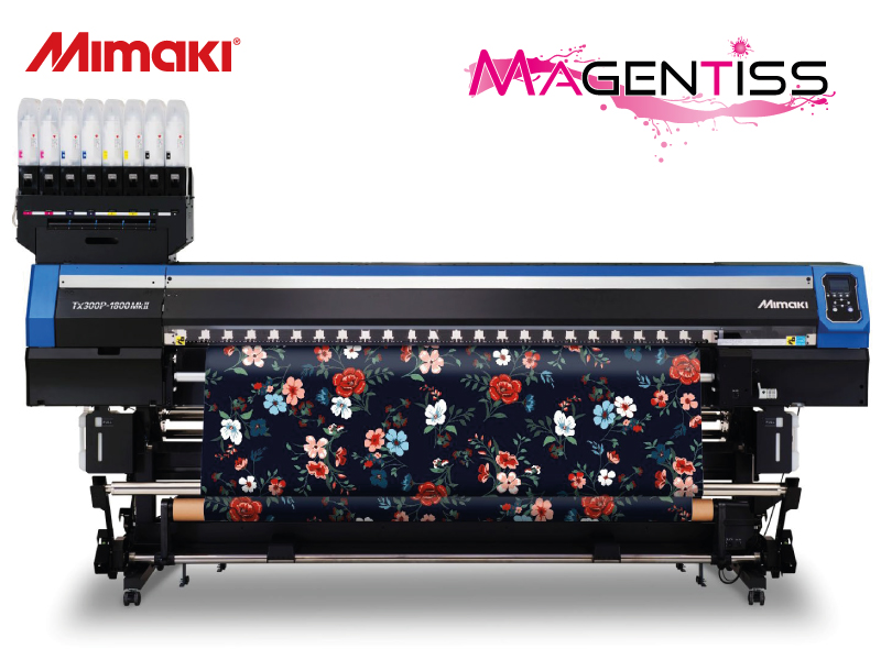 Imprimante permettant d'imprimer à la fois sur du textile ou sur du papier de transfert - Gamme Textile - Mimaki TX300P-1800 MkII_0