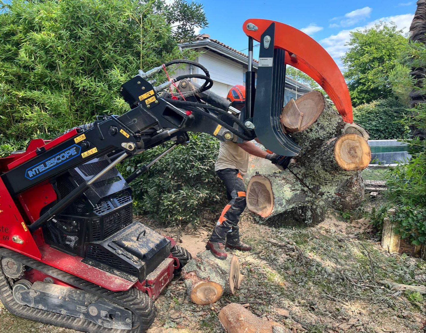 Grappin-râteau , pince à grumes trg35 pour porte outils toro dingo, ditch witch, vermeer_0