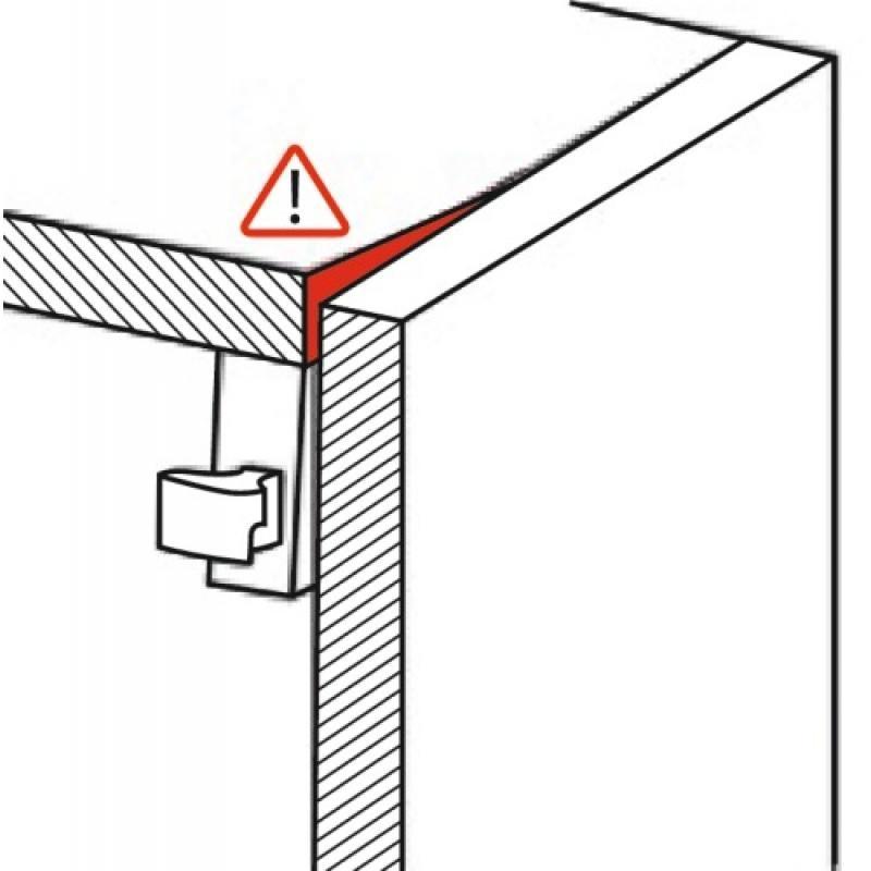 Guide du bas à olive et sabot 1088 pour U 25x17 porte coulissante Sportub